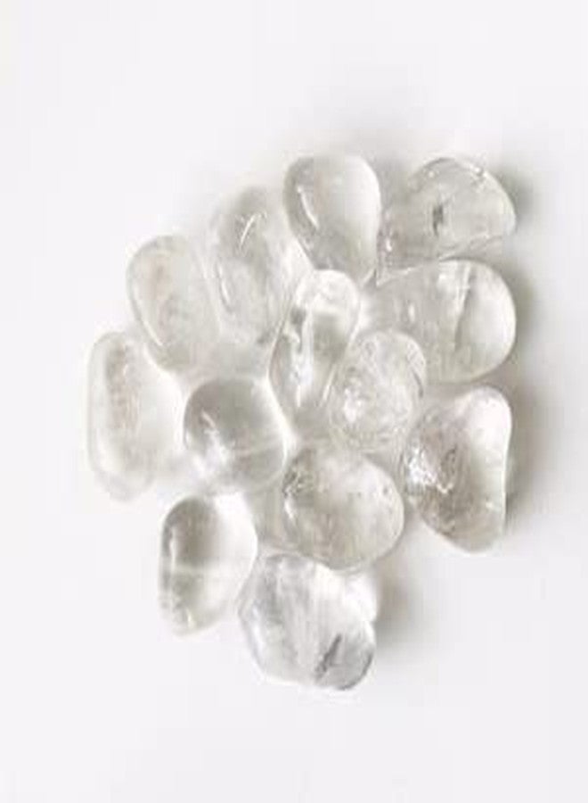 TOI SHOP Clear Quartz Agate Tumble/Pebbles Stone. for Reiki, Crystal, Vastu, Fang Shui Aura, Home Decor, Office Decor, Gifting, Good Luck, showpiece etc. (Clear Quartz, 900 gm) - Image 1